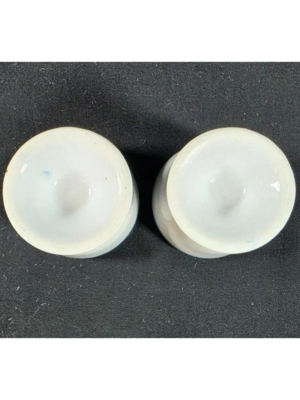 Denver & Rio Grande Railroad Egg Cups Set Of 2 Blue Logo Souvenir Reproduction 2